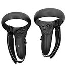 Knuckle Strap Band,Touch Controller Grip Accessories for Oculus Quest or Rift S Anti-Throw Handle Protective Sleeve (Black, 1 Pair)