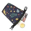MOV COMPRA Insulated Snack Bag- Women Reusable Sandwich & Snack Bags, Leakproof Food Storage Small Lunch Bag For Picnic,Work(Mini，Yellwo Flower