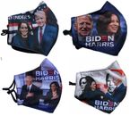 Joe Biden & Kamala Harris - Adjustable - Two Layer - Washable -  Face -Mask