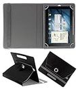 Hello Zone 360� Rotating 7� Inch Flip Case Cover Book Cover for Samsung Galaxy Tab E 7.0 -Black