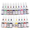 Health & Household Chrontier 10 Mixed Colors Tattoo Ink Painting Pigment Primary Set 5ml 1/6oz Long Lasting Tattoo Art Body Permanent Beauty Makeup Supply (10 Colors)