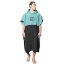Vulken Extra Large Thick Hooded Beach Towel Changing Robe. Surf Poncho Men and Women for Easy Change in Public. Quick Dry Microfiber Towelling for The Beach, Pool, Lake, Water Park.