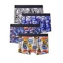 Bwings Silk Fabric Men's Antimicrobial Brief Trunk with Stay Fresh Properties, Non Itch, No Chaffing Sweat Proof Underwear,Multicolor Pack of 4 (M)
