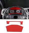 CHEAYAR ABS Interior Center Consoles Decoration Cover Trim kit for Toyota Tacoma Accessories 2016-2020 (Car Dashboard Speedometer Frame Sticker, Red)