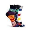 UNITED COLORS OF BENETTON Pack of 3 Striped & Patterned Mid-Calf Socks