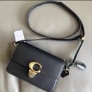 COACH shoulder bag handbag studio black glove tanned leather Used JPN