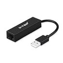 USB Networks Adapter - V.TOP USB 2.0 to 10/100 Mbps Ethernet Network Adapter Dongle - Add a 10/100Mbps Ethernet Port to Your Laptop or Desktop Computer Through USB