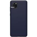 MOBILOVE Shockproof Slim Matte Liquid Soft Silicone TPU Back Case Cover with Camera Protection for | Samsung Galaxy Note 10 Lite (Blue)