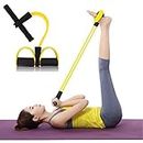 The Creative India Multifunctional Tubes Latex Foot Elastic Pull Rope Expander Muscle Fitness Workout Pedal Sports Multi Color