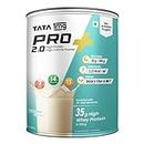 Tata 1mg Pro+ 2.0 High Protein,High Calorie Whey Powder with MCT & Amino Acids for Energy, Muscle & Bone Strength,No Added Sugar,Vanilla Flavour,400gm
