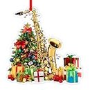 WhatSign Saxophon Christmas Ornaments Music Ornaments for Christmas Tree Saxophon Ornaments Trompete Posaune Musical Instrument Christmas Tree Ornaments Musical Christmas Decorations Saxophon Gifts