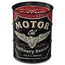 Nostalgic-Art Motor Oil – Gift idea for car & Motorbike Fans, Metal Piggy Bank, Vintage Tin Moneybank, 600 ml