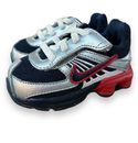 Zapatos NIKE Toddler Shox Turbo 8 (Td) niños pequeños 344934-442 plateados/azules/rojos