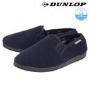 Mens Navy Dunlop Luxury Warm Memory Foam Rubber Sole Slip On Slippers Size 10