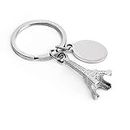 Metal Tower Keyring Key Ring Chain Pendant Bag Charm for Men Women by BAKUN, Handcrafted Bags Decoration & Car Pendant