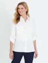 Noni B - Womens Winter Tops - White Blouse / Shirt - Smart Casual Clothing