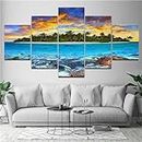 Cloud Sea Diamond Painting Kit 5 Pack Diamond Art Kits Adults DIY Full Drill Square Diamond Dots Gem Art Rhinestone Crystal Picture, 5d Paint by Numbers for Kids Home Decor 120x60in N-9240