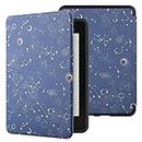 SwooK Classic Printed Magnetic Flip Cover case for All New Kindle Paperwhite 10th Gen Generation 2018 Released Kindle Flip Cover Case Shell (Blue Constellation)