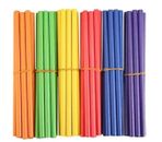 60 Pcs Rhythm Sticks for Kids Bulk, Wood Music Lummi Sticks, 6 Multicolour