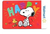 Walmart Snoopy Woodstock Happy Gift Card No $ Value Collectible FD-107279