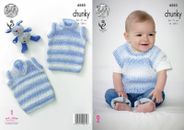 Modèle de tricot King Cole Baby Chunky 4583 