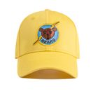 Bad News Bears Baseball Hat Adjustable Buckle Slide Stitched Yellow Cap One Size