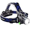 MyHeart High Power 18650 Headlamp 1800LM CREE XM-L T6 LED Hunting Bicycle Camping Head Torch Light with Batteries | White