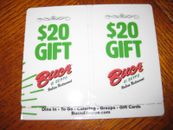 2 BUCA DI BEPPO Gift Cards - $20 off $40