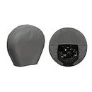 Moonet Tough Tire Covers for RV Wheel (2 Pack), Heavy Duty Thicken Sun Protectors for Truck Motorhome Boat Trailer Camper Van SUV, for Diameter 19"-21" Charcoal