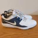 Nike Golf Shoes Vapor Pro Lunarlon Spike Trainers White Blue Size Uk 10. Used 