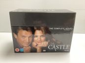 Castle Complete Series Season 1-8 DVD Box Set Reg 2 VG Con ABC Nathan Fillion