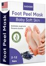 2 Pairs Exfoliating Foot Peel Mask Baby Soft Feet Remove Dead Skin Calluses Sock