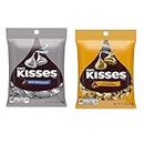 Hershey's Kisses Milk Chocolate 150g X 1 and Hershey's Kisses with Almonds 150g | Share Bag | Pack of 2