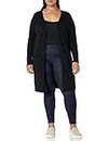 Amazon Essentials Women's Lightweight Longer Length Cardigan Sweater (Available in Plus Size), Black, 5X