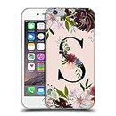Head Case Designs Officially Licensed Nature Magick Letter S Rose Gold Flowers Monogram 2 Soft Gel Case Compatible with Apple iPhone 6 / iPhone 6s