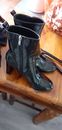 Black painten leather boots size 6 brand new womens