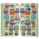 ProGadgetsLtd Microsoft Lumia 640 LTE Phone Case Book Folio Flip Wallet Leather With Card Holder & Media Stand Cover For Lumia 640 LTE (Owls Style 3)