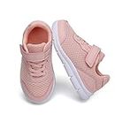 Xingfujie Baby Girl Shoes Toddler Tennis Shoes Little Boys/Girls Slip On Shoes Sneakers Size 4 Pink