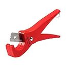 RIDGID 23488 Model PC-1250 Single Stroke Plastic Pipe and Tubing Cutter, 1/8-inch to 1-5/8-inch Pipe Cutter, Red, Small