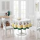 Elrene Home Fashions Villeroy & Boch French Garden Round Tablecloth, Tablecloth for Dining Tables, 70 Inches Round Multi Color