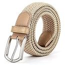 ZORO Stretchable Woven Fabric belt for Men & Women,Fits on upto 40 inches waist size,Hole free design