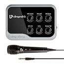 ULTRAPROLINK Portable Karaoke Bluetooth Mixer|Sing Along |Recording|Microphone & Bluetooth Receiver Amplifier with Echo for Mobile Phones|UM1002