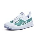 Plaeto Unisex Adult Glide White/Green Multiplay Sports Shoes for Men & Women, 5 UK