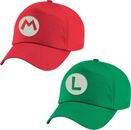 Bestickte Baseballkappe Super Mario und Luigi Mario Bro's Logo Spiel Unisex Mütze