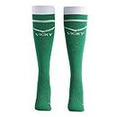 Vicky Transform Smash Senior Knee High Stockings Micro Polyester Spandex Elastane Nylon Footbed with Cooling Zone Suitable for Both Men & Women- Dark Green