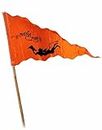 La Jarden® Bajrangbali Medium Size 26x40 inches Jai Shree Ram Printed Bhgwa Dhwaj carrying mountain/Pataka Religious, Spiritual Celebration Purpose Orange color, Saffron flag, Temple flag (Pack of 1)
