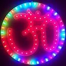 A2Z Colour Changing Flickering Plastic OM LED Light (Multicolour, 14x14 inch)