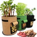 1 Packs 5/10 Gallon Potato Planting Bags, Garden Planting Bags, Vegetable Growing Bags, Fabric Potting Bags