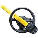 Stoplock Pro Elite Car Steering Wheel Lock HG 150-00 - Safe Secure Heavy Duty Anti-Theft Bar - Universal Fit - Includes 2 Keys and Carry Bag, Black/Yellow, 1 Unit