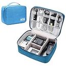 Electronic Organizer Travel Universal Cable Organizer Waterproof Electronics Accessories Storage Cases for Cable, Charger, Phone, USB, SD Card, Hard Drives, Power Bank, Cords